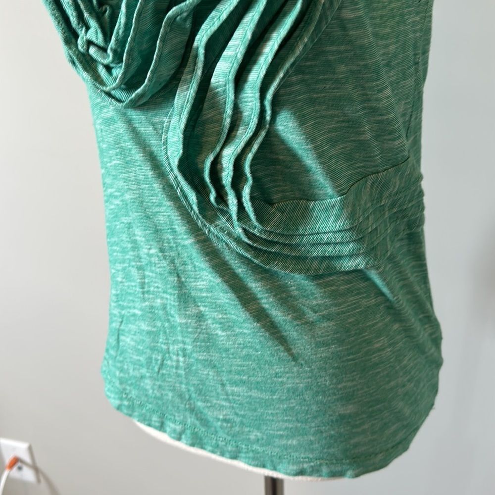 Little Yellow Button sz S green heathered twist scoop neck tank cami - Picture 3 of 7